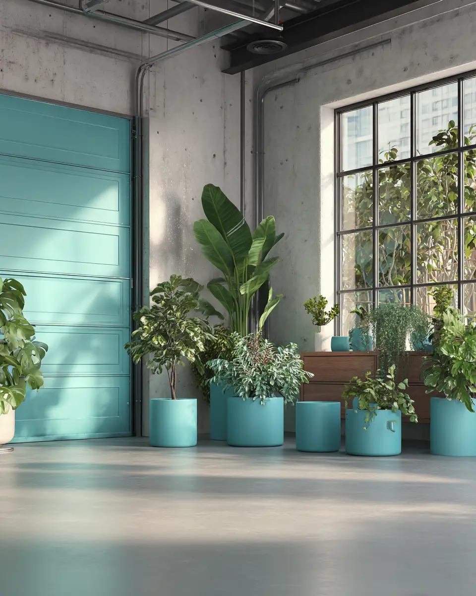 Turquoise Scandinavian Garage Decor Ideas