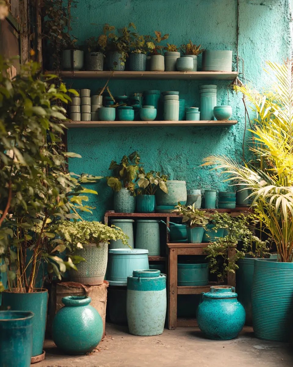 Turquoise Scandinavian Garage Decor Ideas