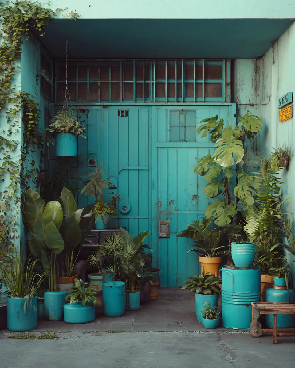 Turquoise Scandinavian Garage Decor Ideas