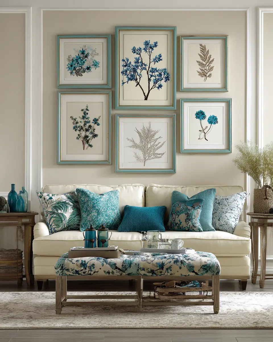 Turquoise Traditional Balcony Decor Ideas