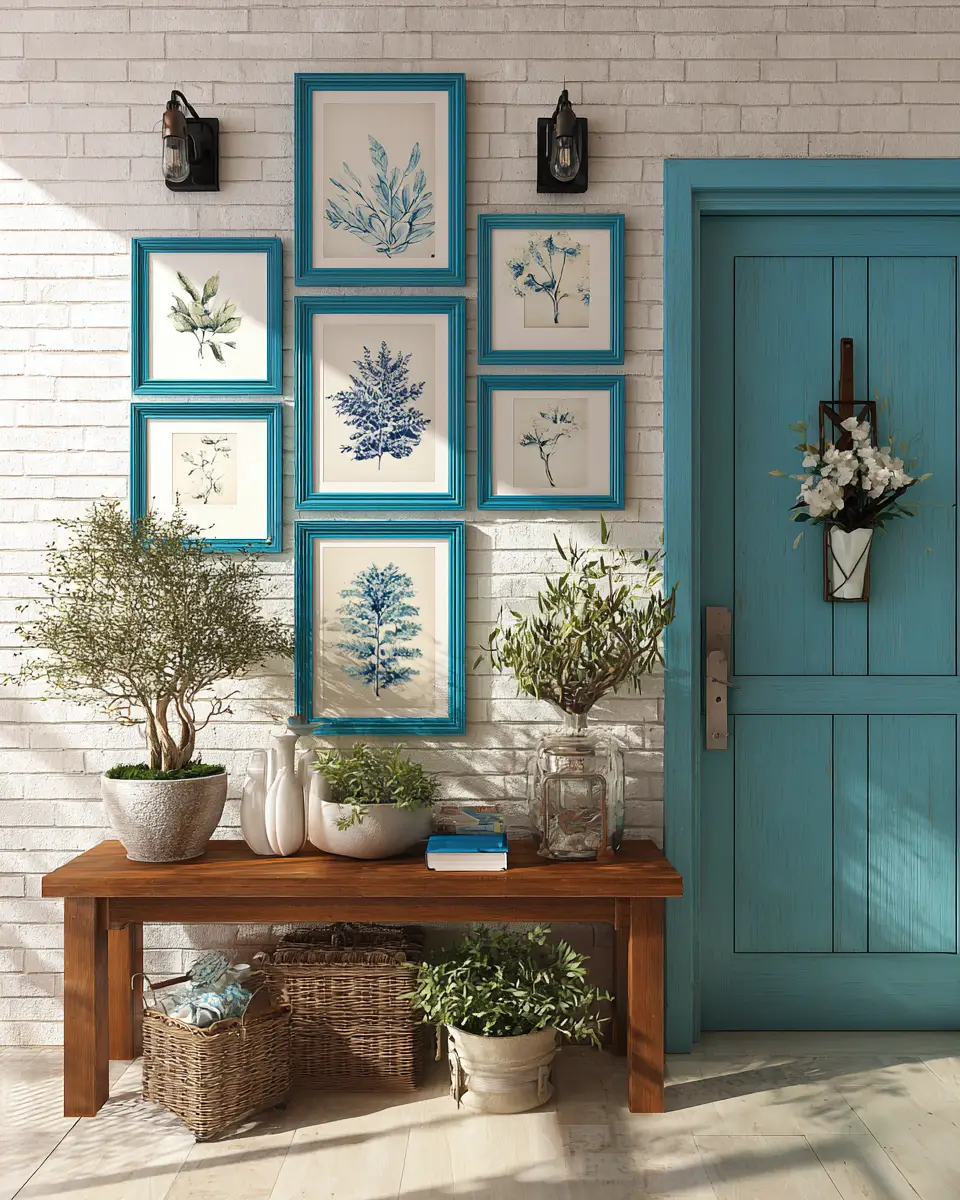 Turquoise Traditional Balcony Decor Ideas