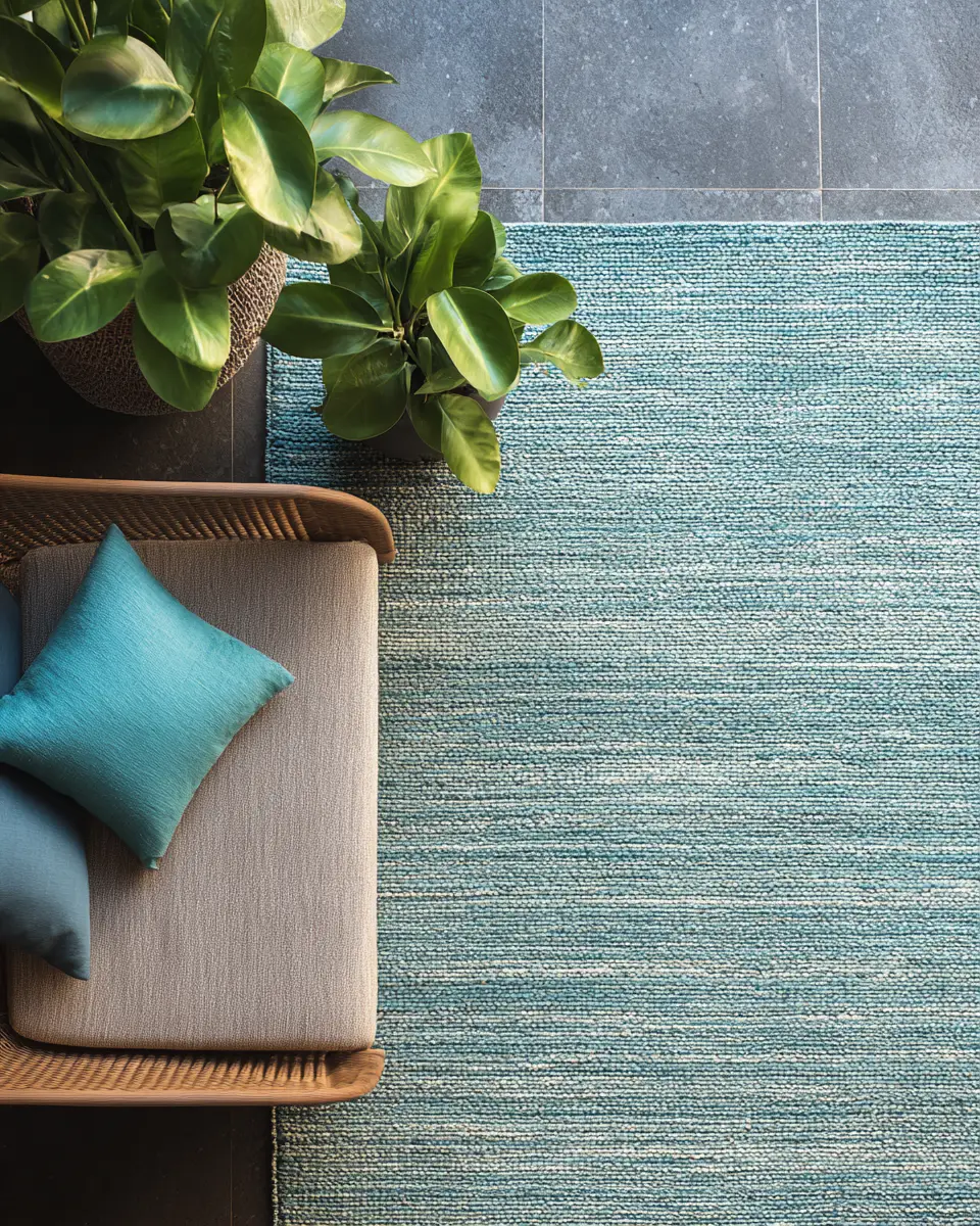 Turquoise Traditional Balcony Decor Ideas