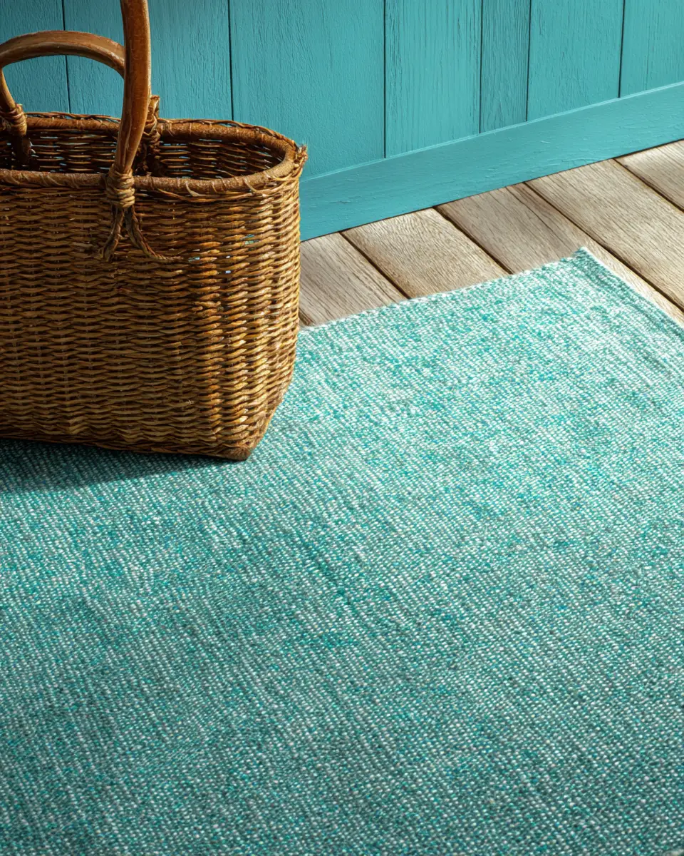 Turquoise Traditional Balcony Decor Ideas