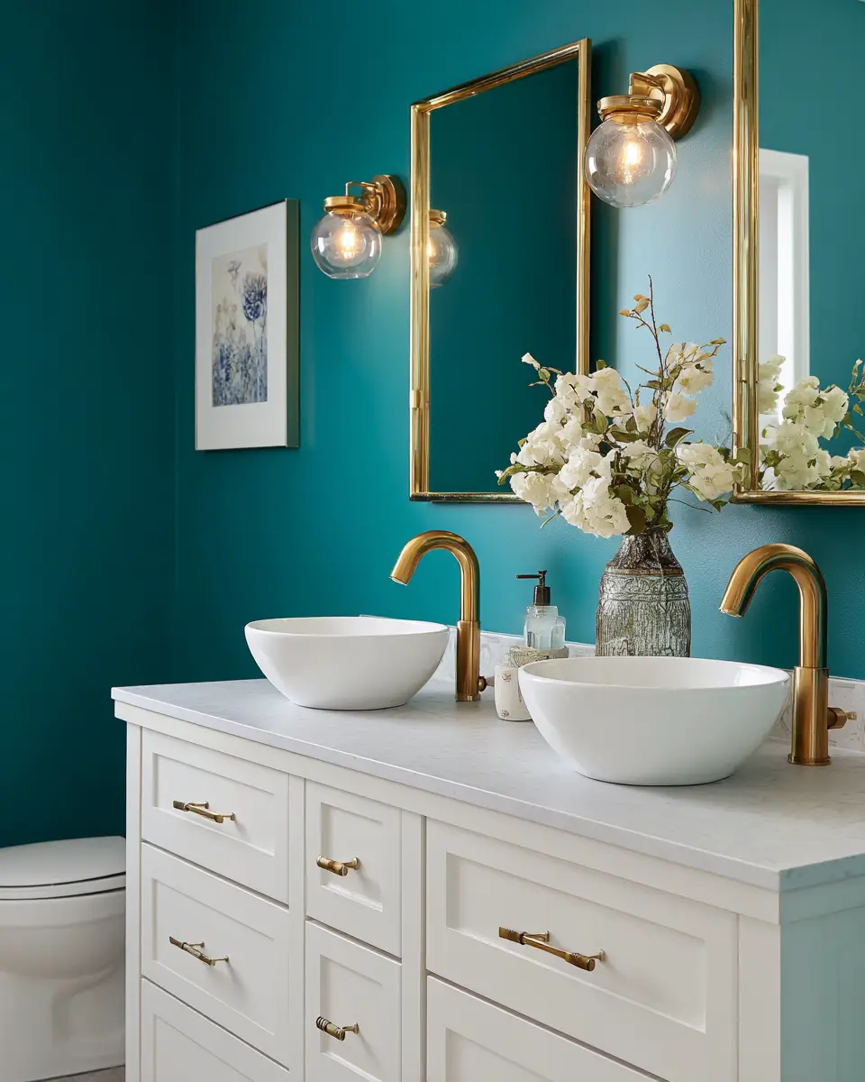 Two-Tone Bathroom Decor Ideas