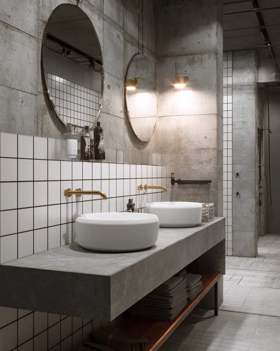 Two-Tone Bathroom Decor Ideas