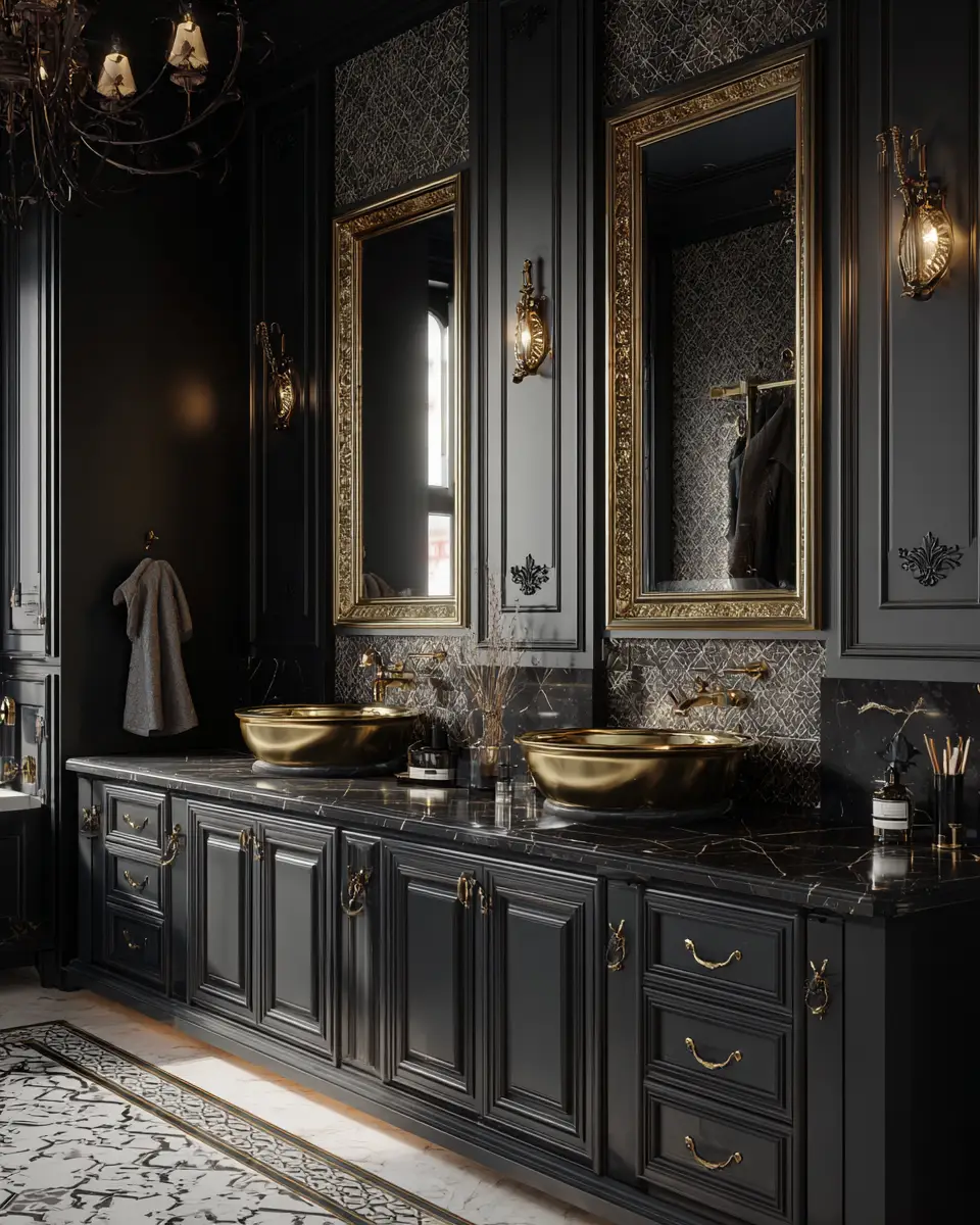 Two-Tone Bathroom Decor Ideas