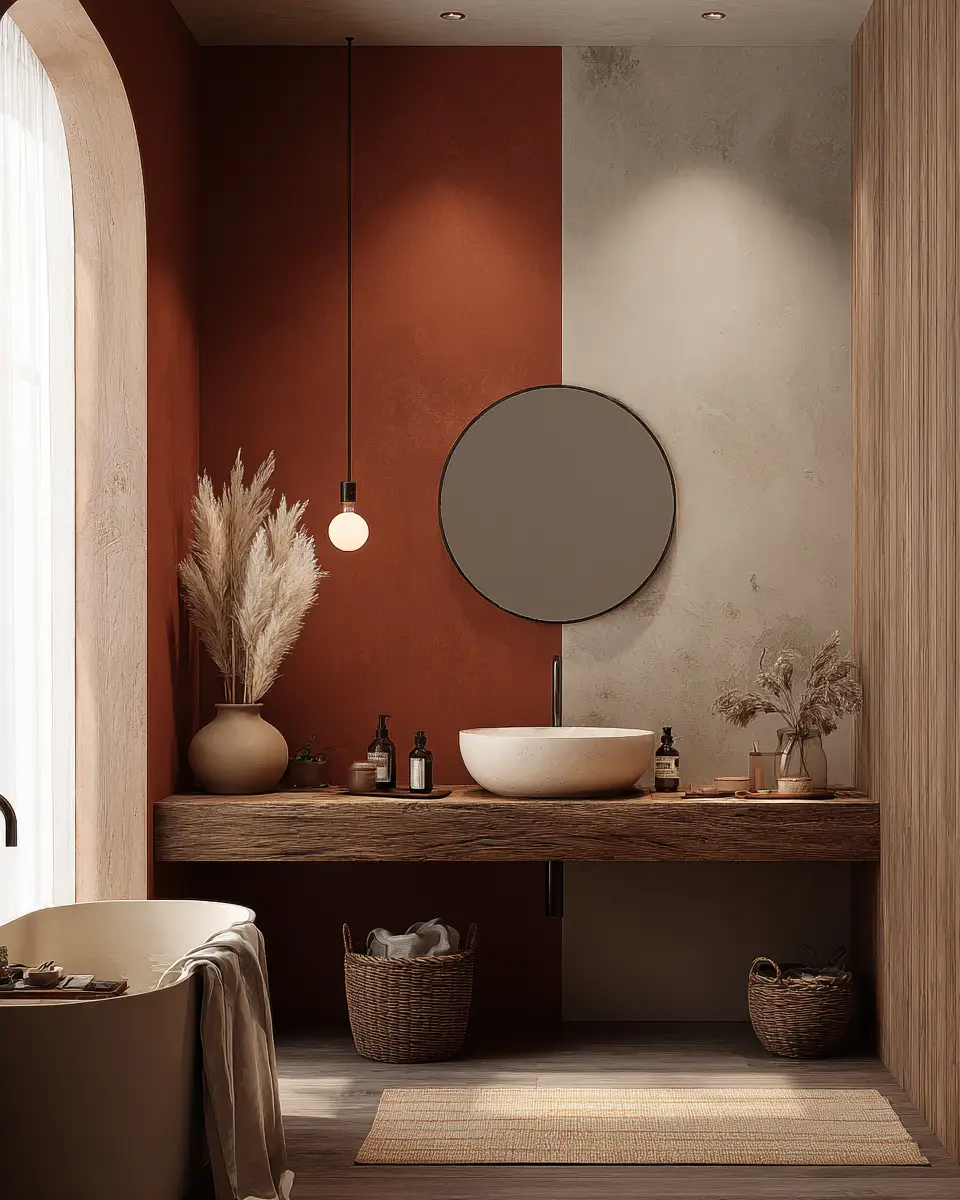 Two-Tone Bathroom Decor Ideas