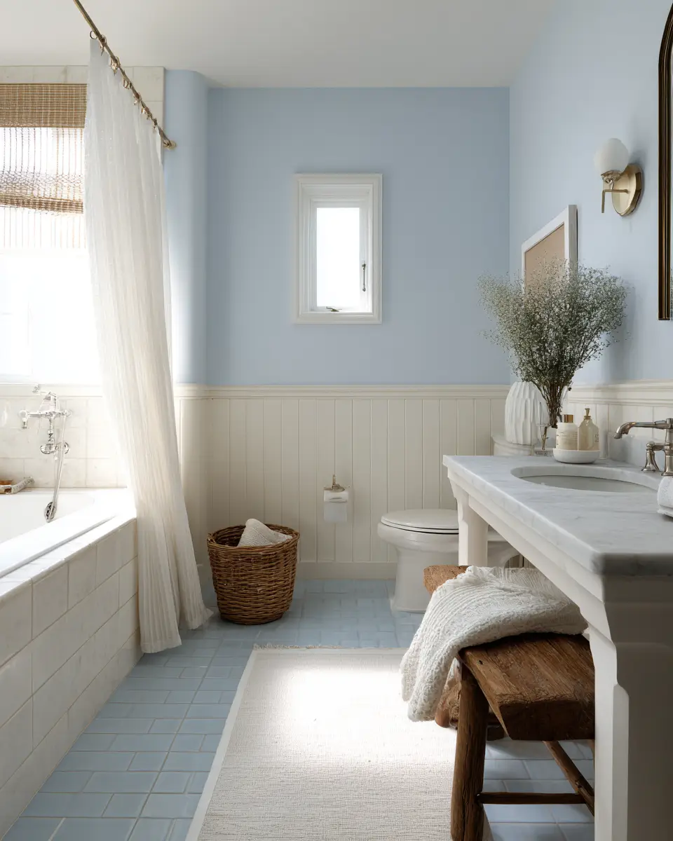 Two-Tone Bathroom Decor Ideas