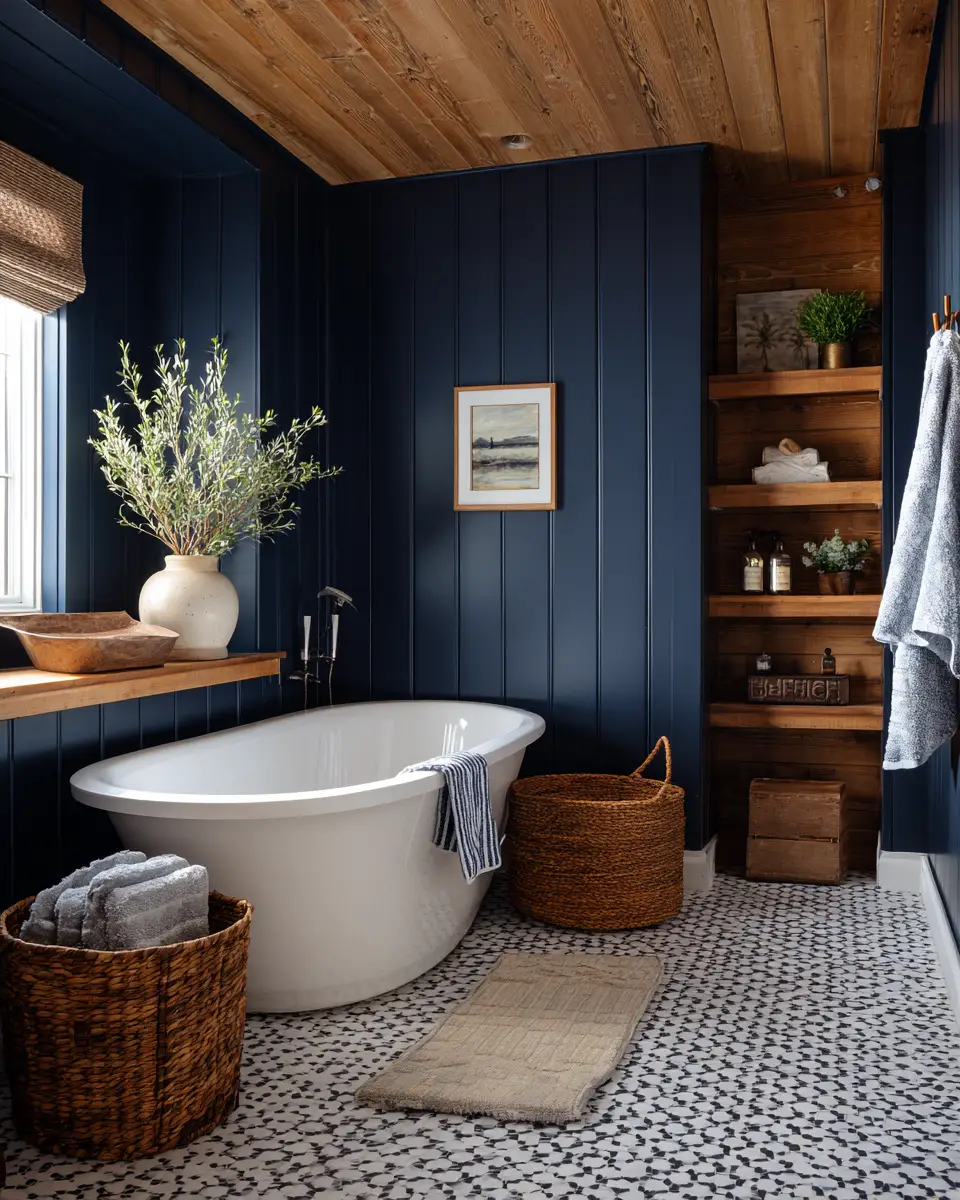 Two-Tone Bathroom Decor Ideas