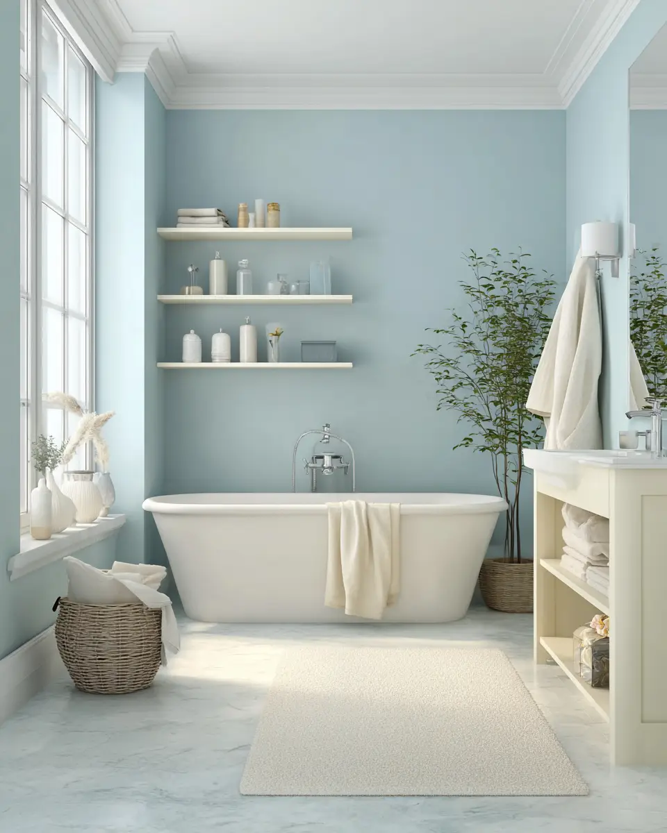 Two-Tone Bathroom Decor Ideas