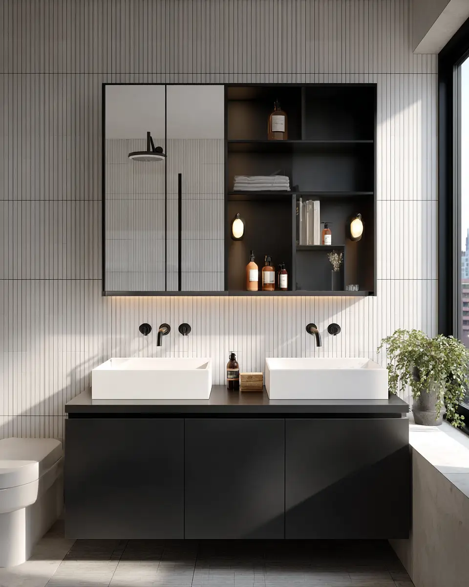 Two-Tone Bathroom Decor Ideas