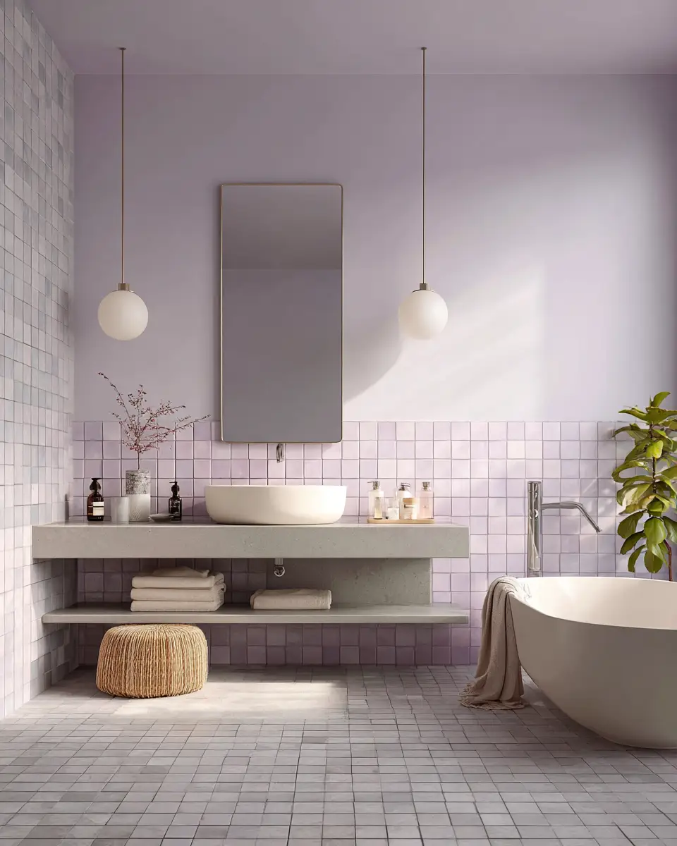 Two-Tone Bathroom Decor Ideas