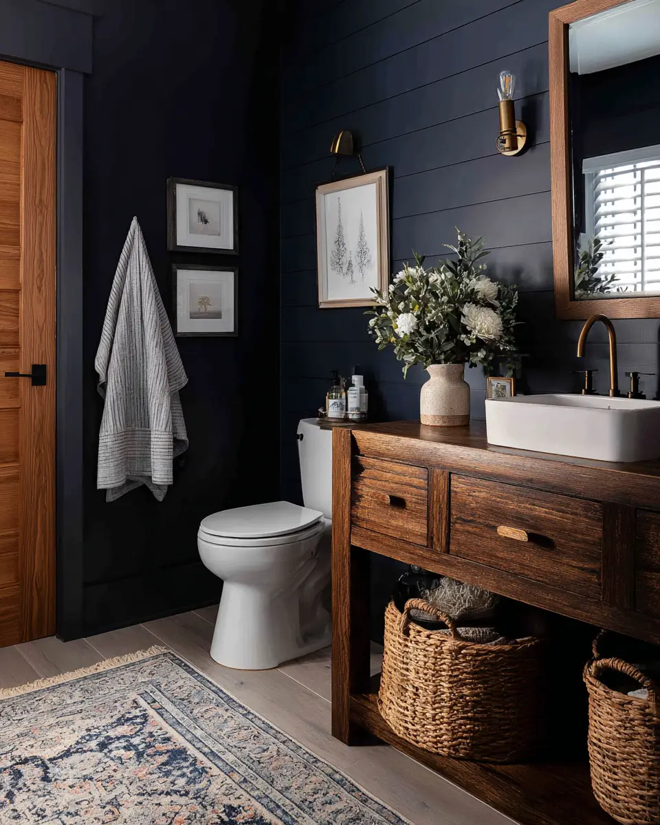 Two-Tone Bathroom Decor Ideas