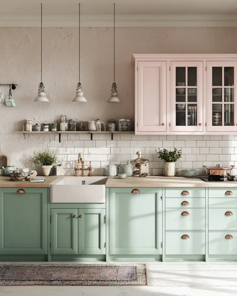 Two-Tone Kitchen Decor Ideas - Featured