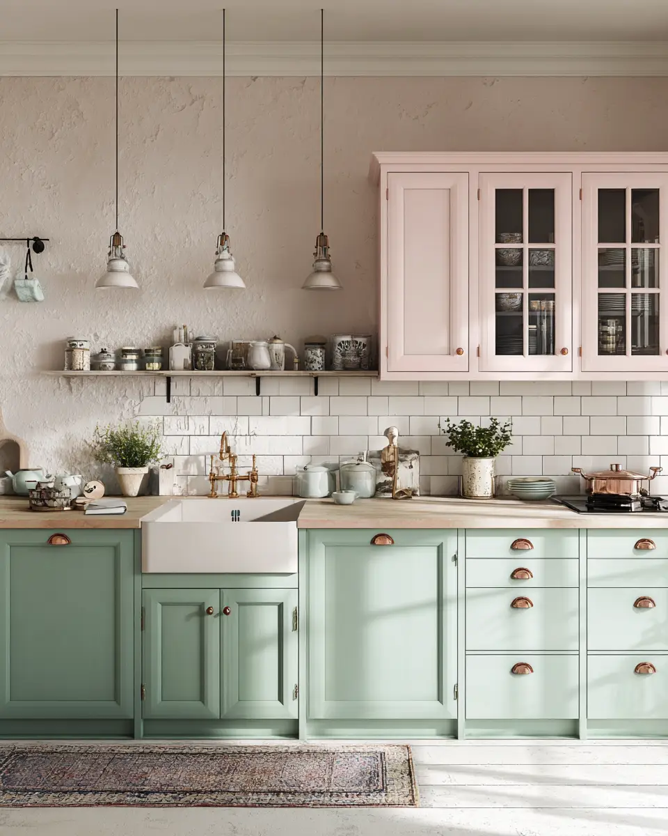 Two-Tone Kitchen Decor Ideas - Featured