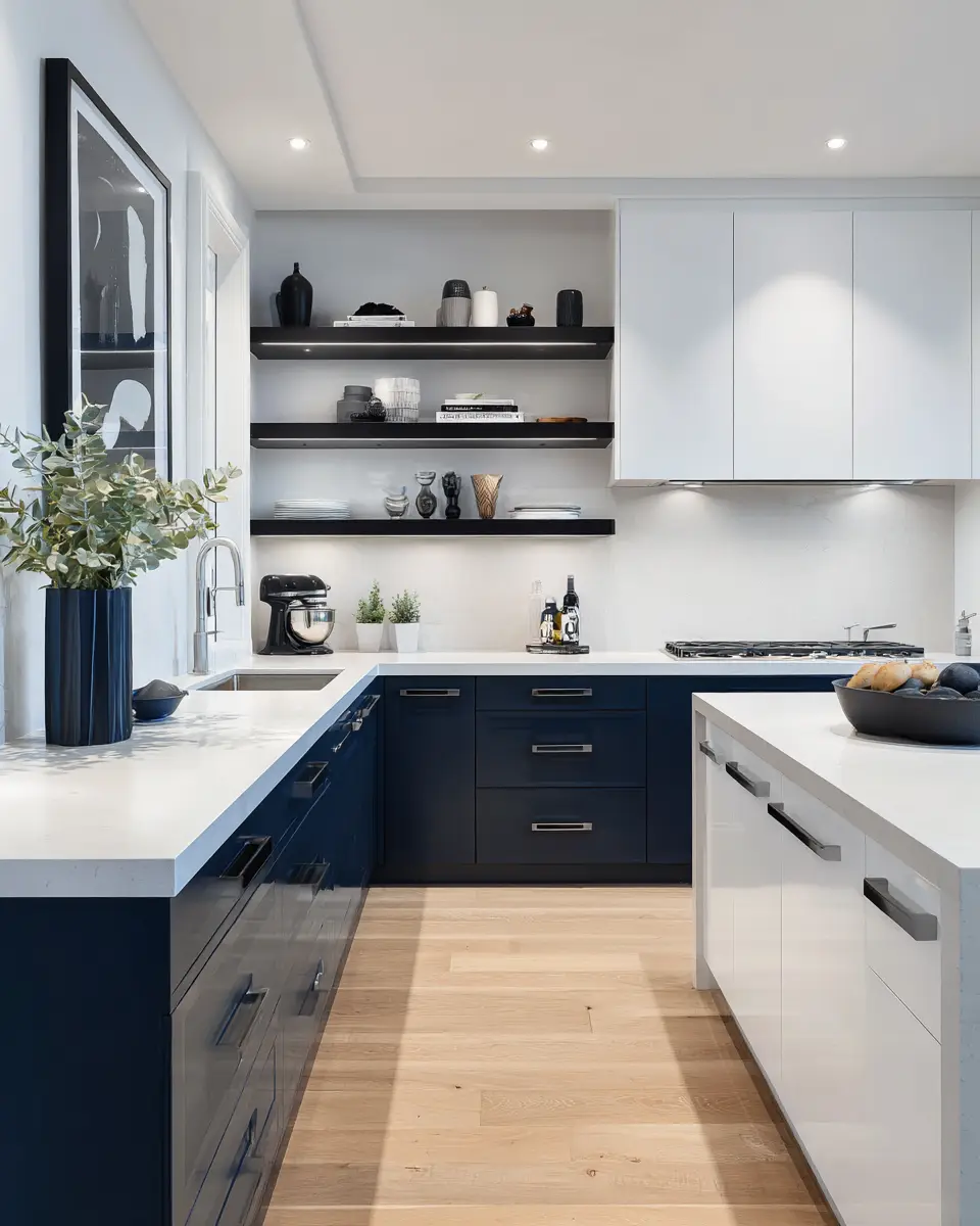 Two-Tone Kitchen Decor Ideas