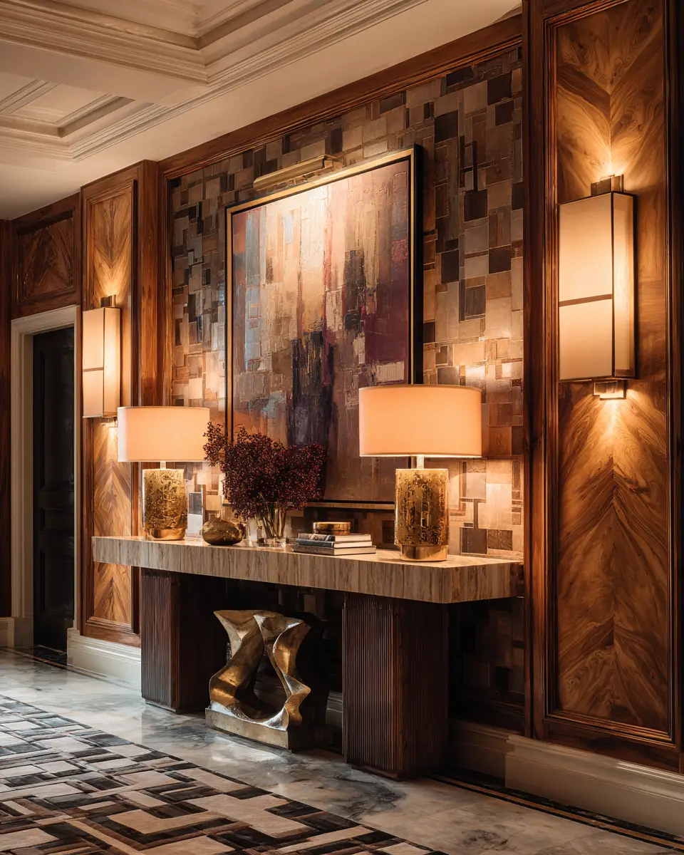 Warm Art Deco Entryway Decor Ideas