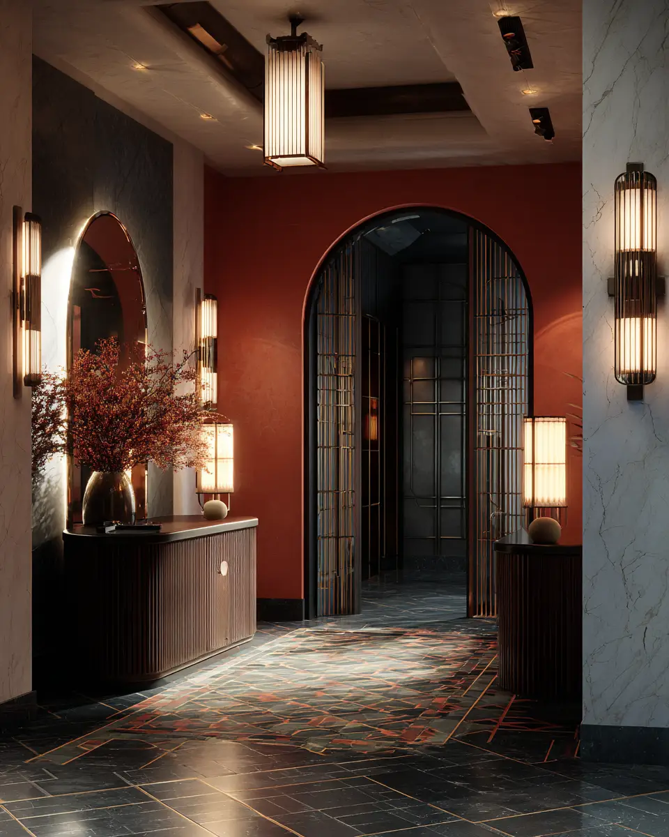 Warm Art Deco Entryway Decor Ideas