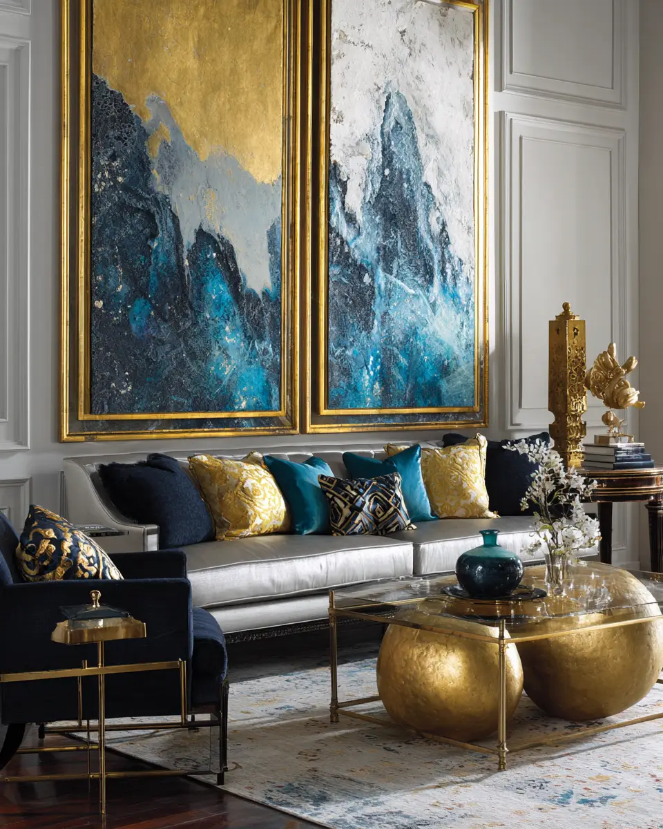 Warm Art Deco Living Room Decor Ideas