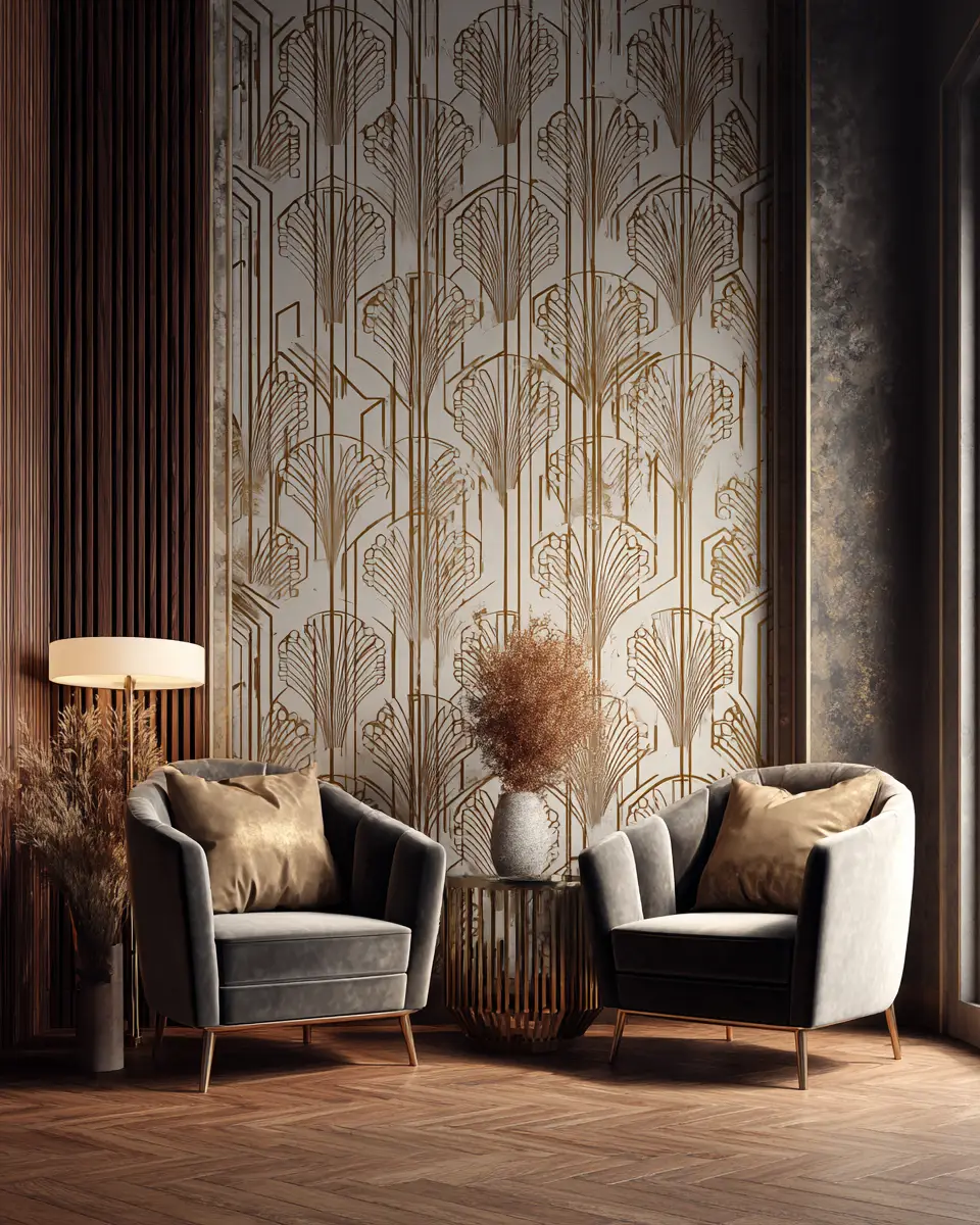 Warm Art Deco Living Room Decor Ideas