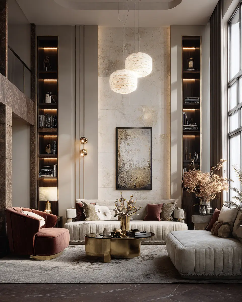 Warm Art Deco Living Room Decor Ideas