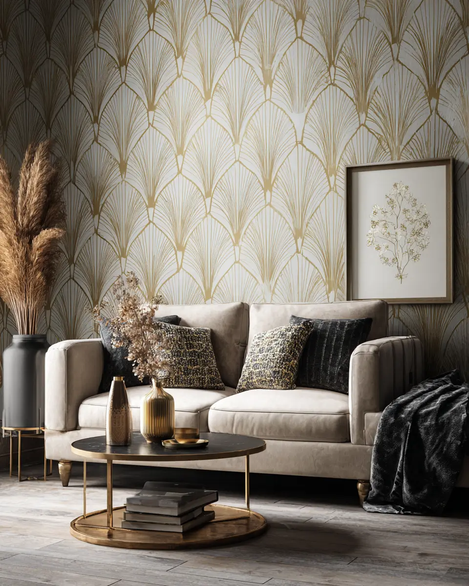 Warm Art Deco Living Room Decor Ideas