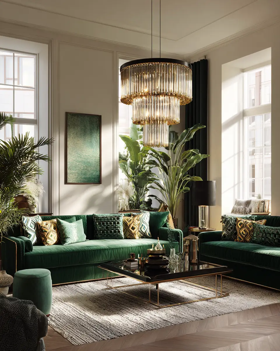 Warm Art Deco Living Room Decor Ideas