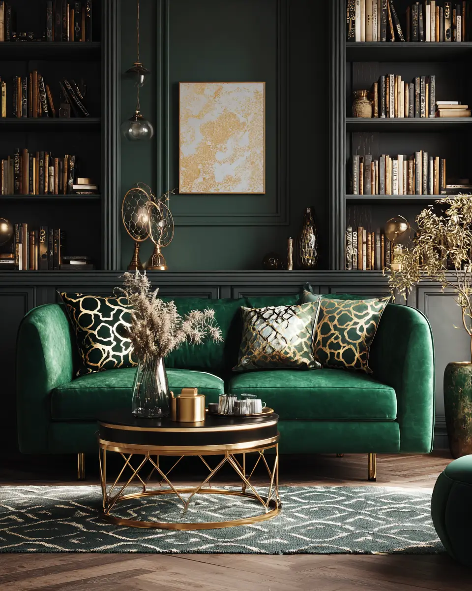 Warm Art Deco Living Room Decor Ideas