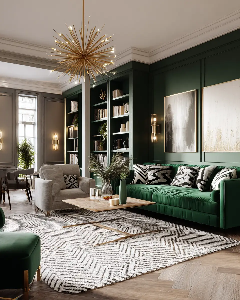 Warm Art Deco Living Room Decor Ideas