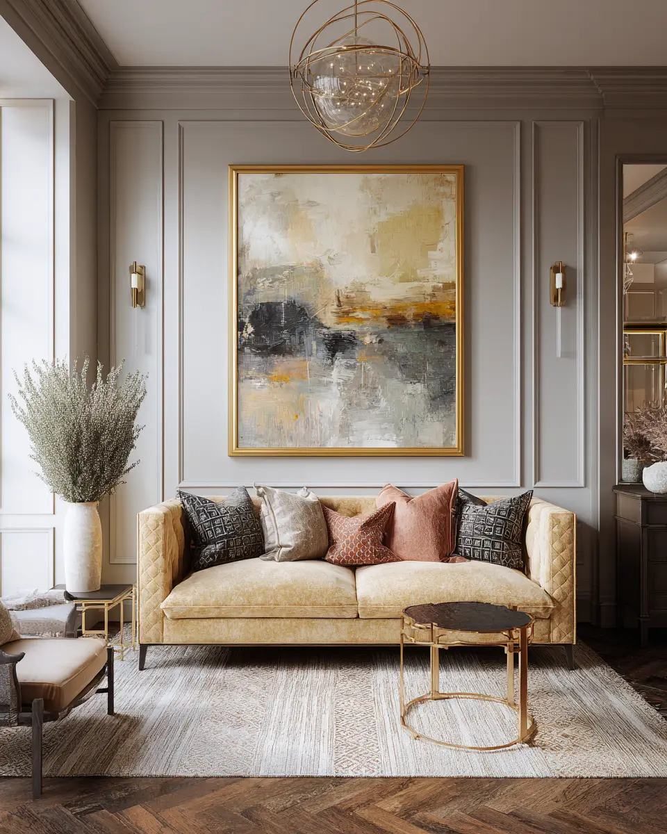 Warm Art Deco Living Room Decor Ideas