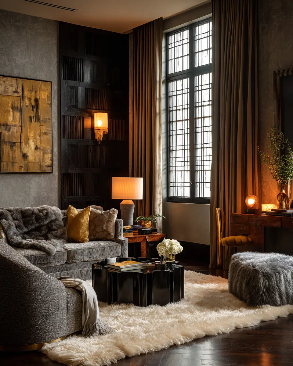 Warm Art Deco Living Room Decor Ideas