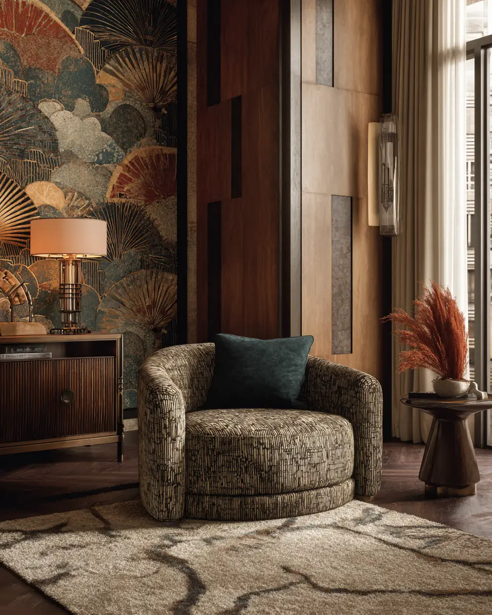 Warm Art Deco Living Room Decor Ideas