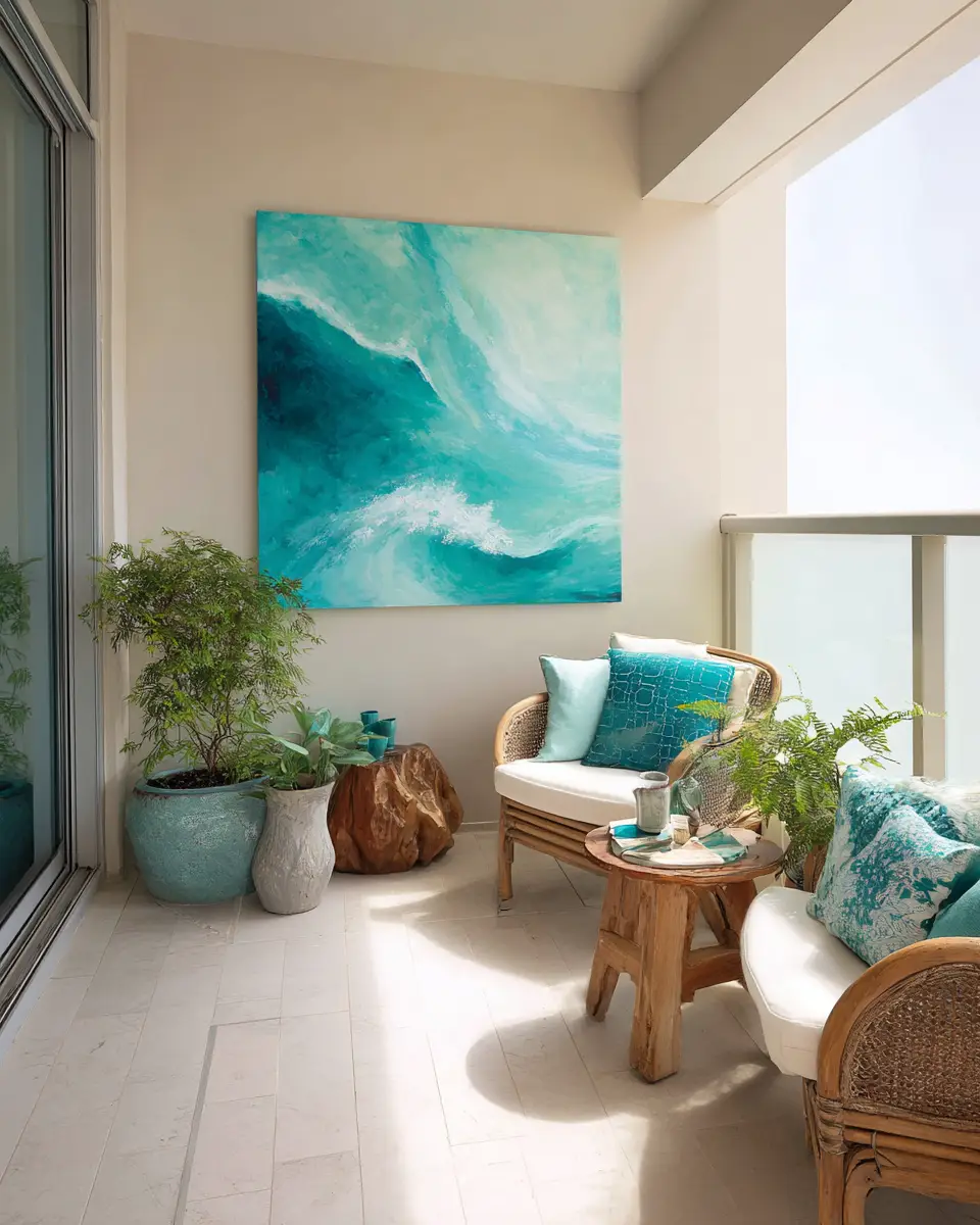 Warm Coastal Balcony Decor Ideas