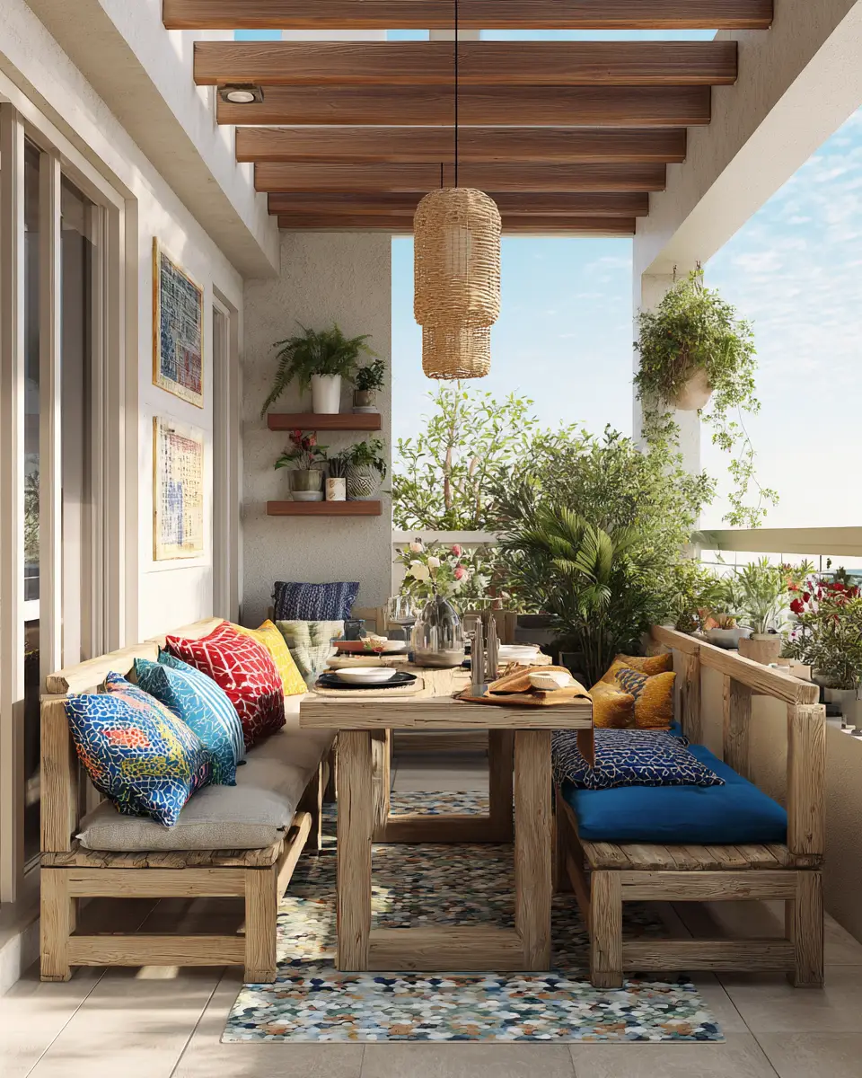 Warm Coastal Balcony Decor Ideas
