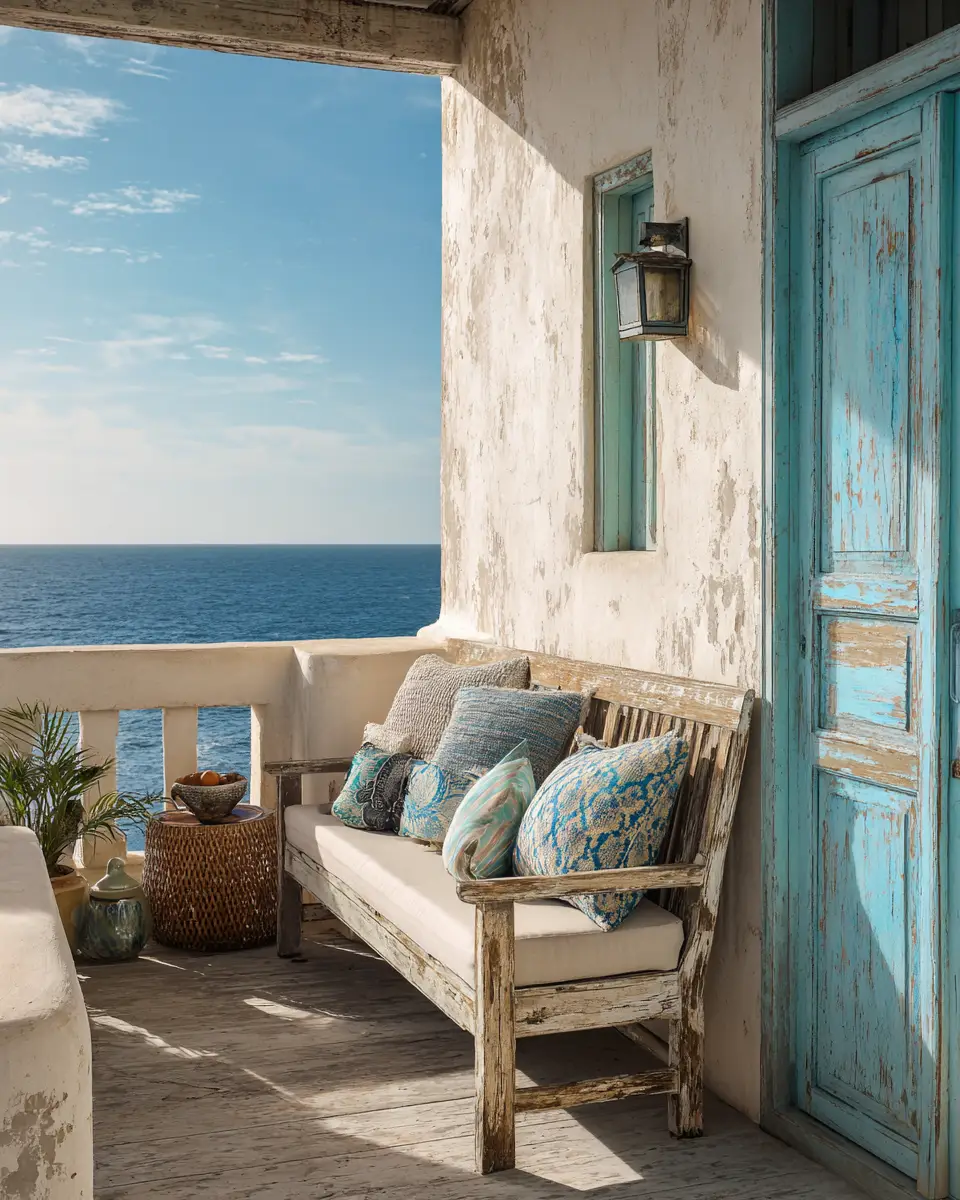 Warm Coastal Balcony Decor Ideas