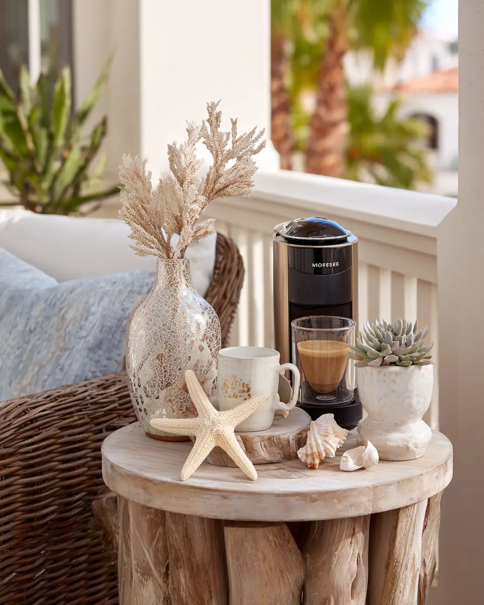 Warm Coastal Balcony Decor Ideas