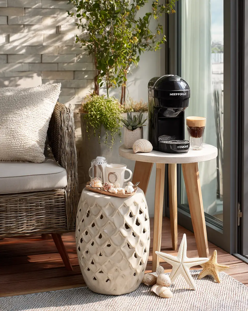 Warm Coastal Balcony Decor Ideas