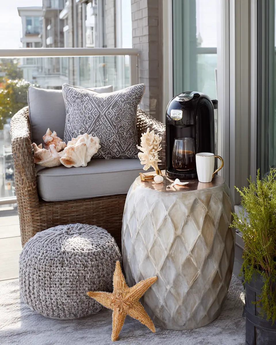 Warm Coastal Balcony Decor Ideas