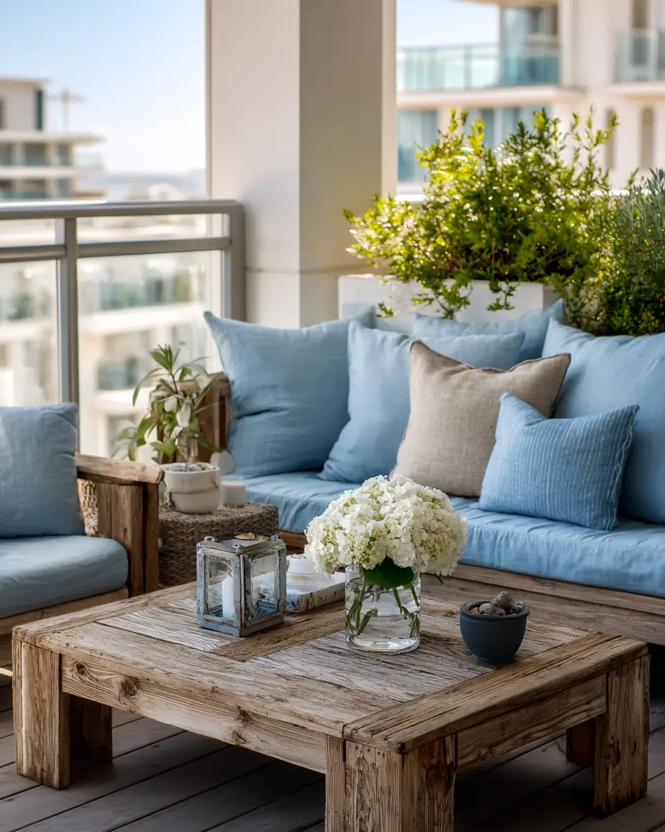 Warm Coastal Balcony Decor Ideas