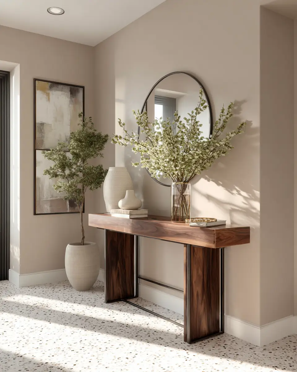 Warm Contemporary Entryway Decor Ideas - Featured