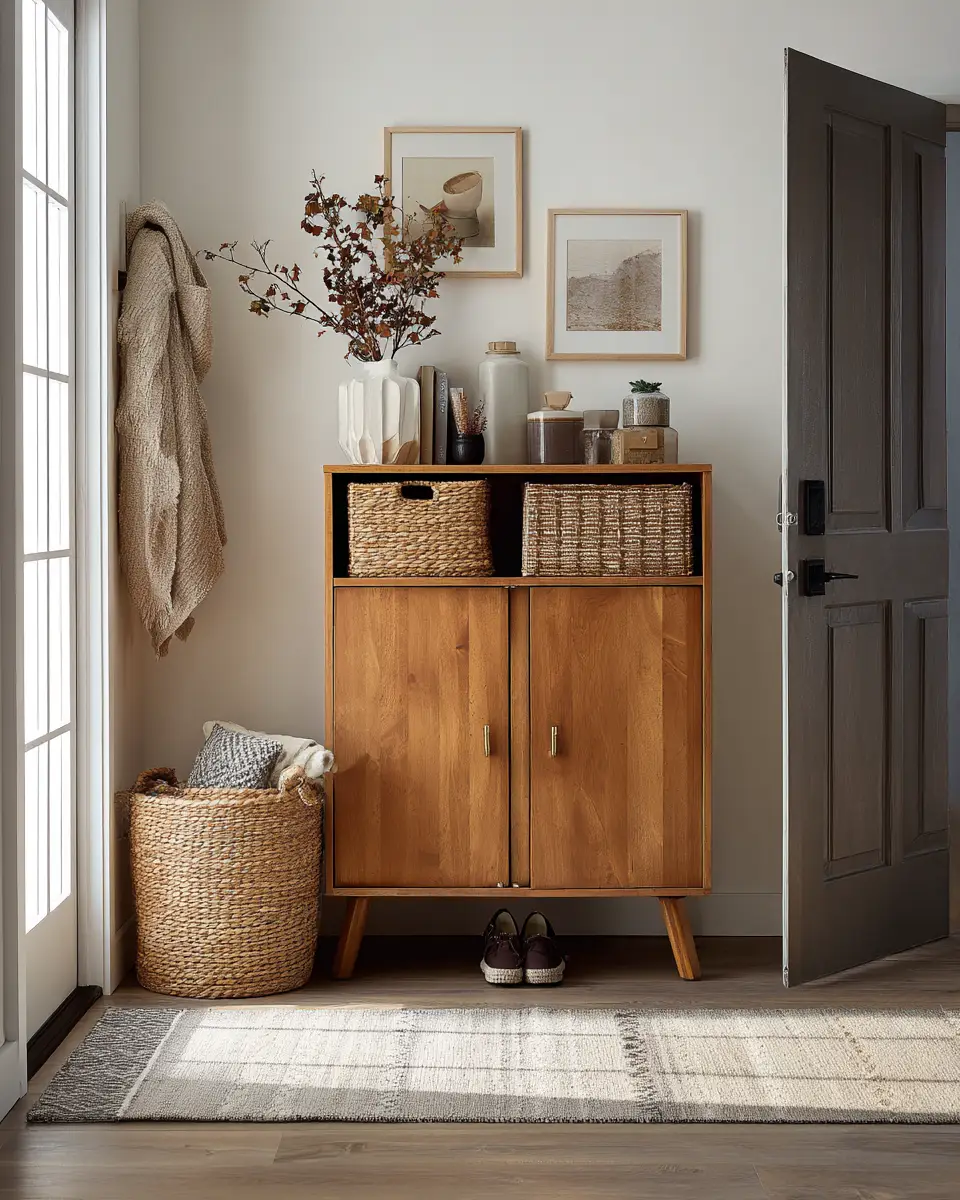 Warm Contemporary Entryway Decor Ideas