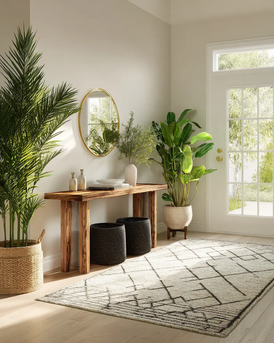 Warm Contemporary Entryway Decor Ideas