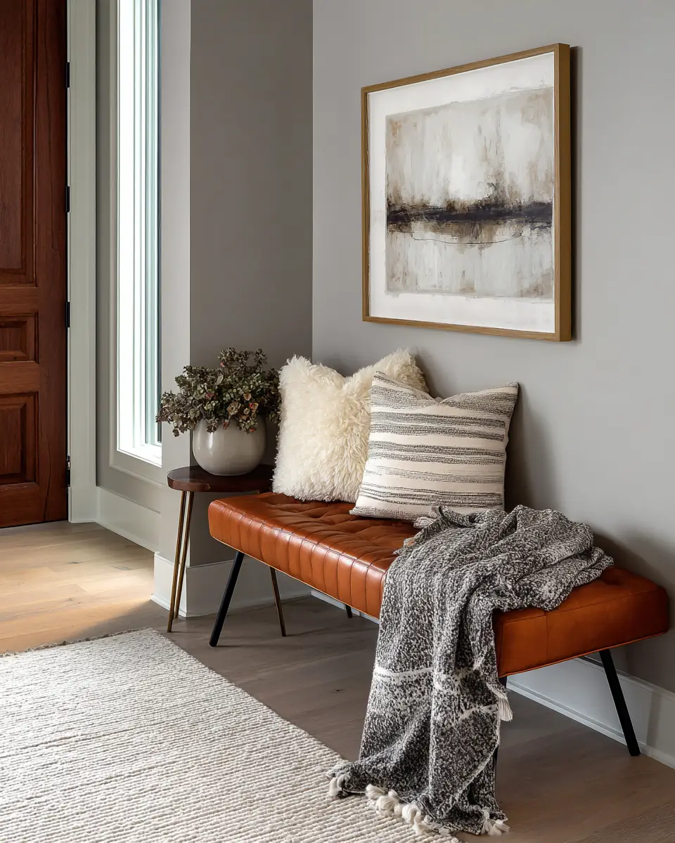 Warm Contemporary Entryway Decor Ideas