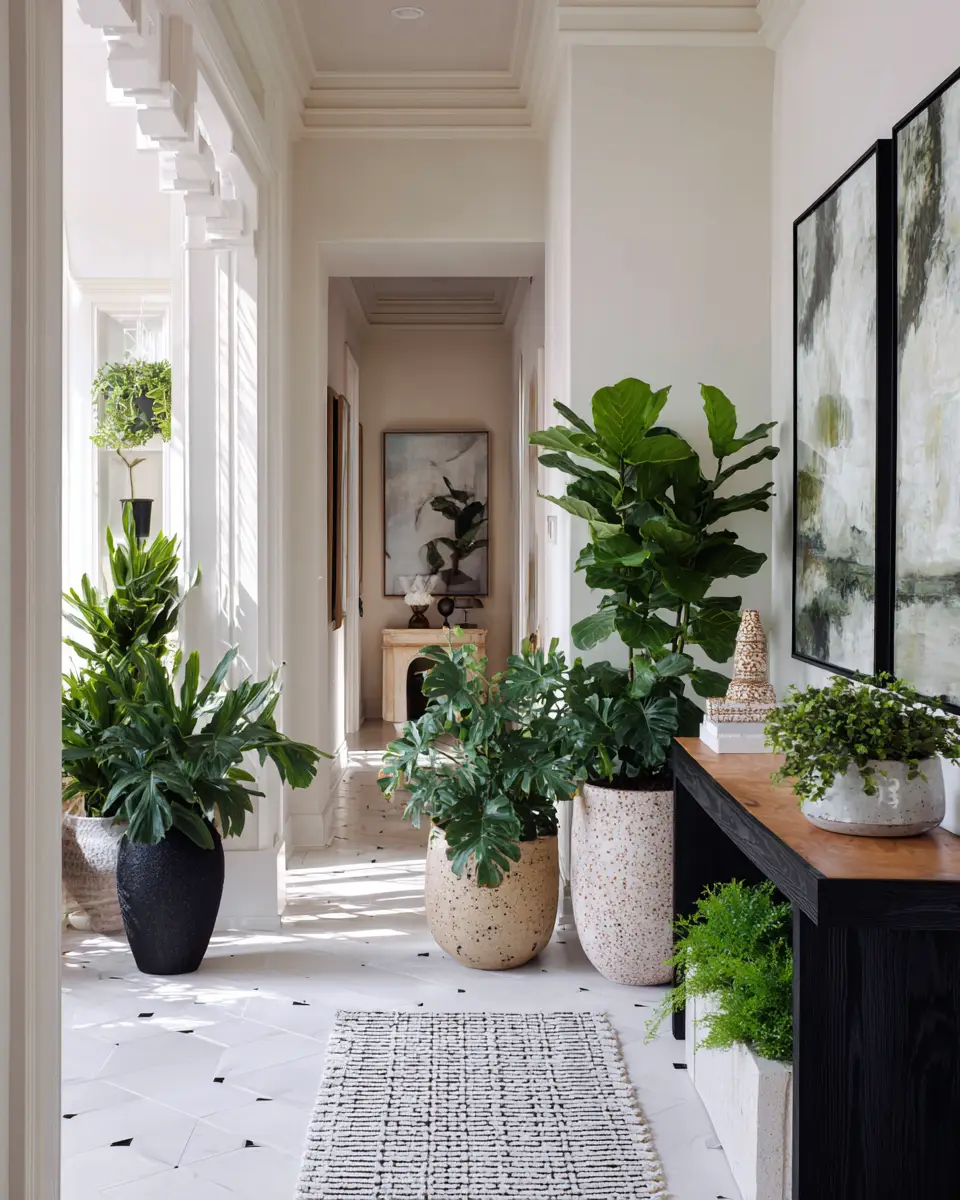 Warm Contemporary Entryway Decor Ideas