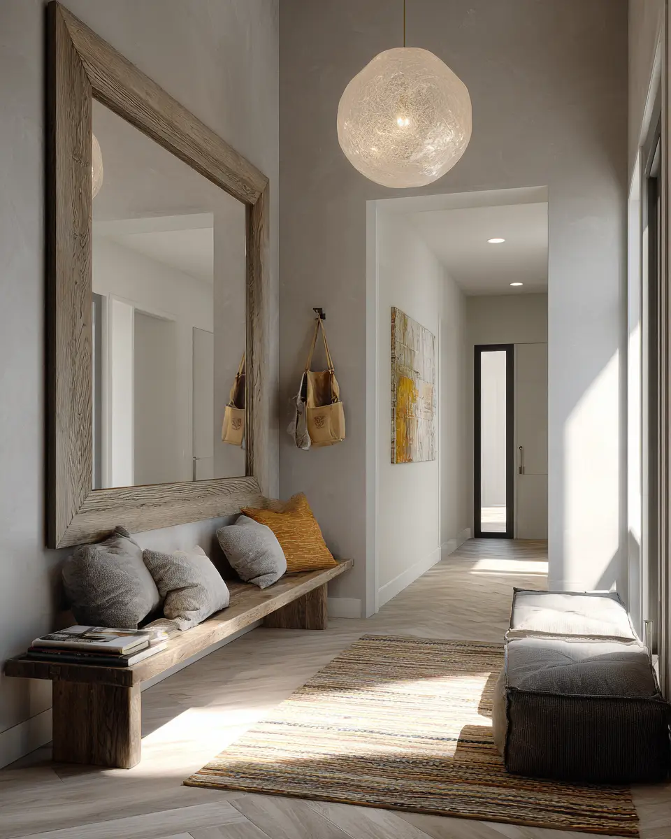 Warm Contemporary Entryway Decor Ideas