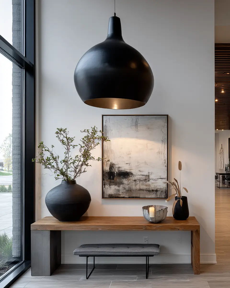 Warm Contemporary Entryway Decor Ideas