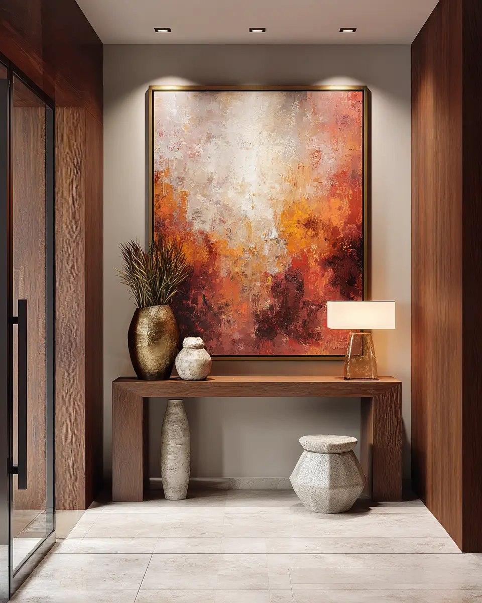 Warm Contemporary Entryway Decor Ideas
