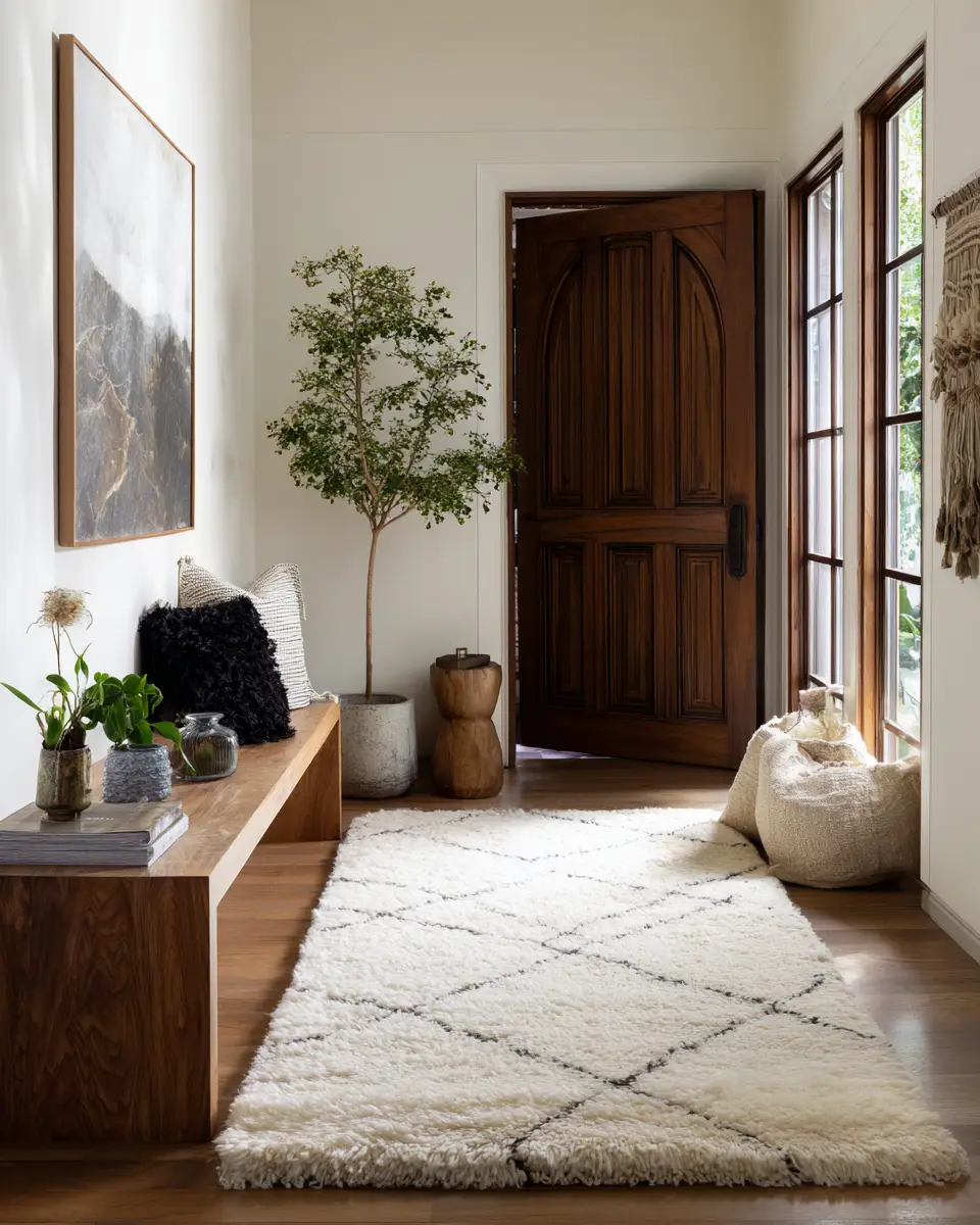 Warm Contemporary Entryway Decor Ideas