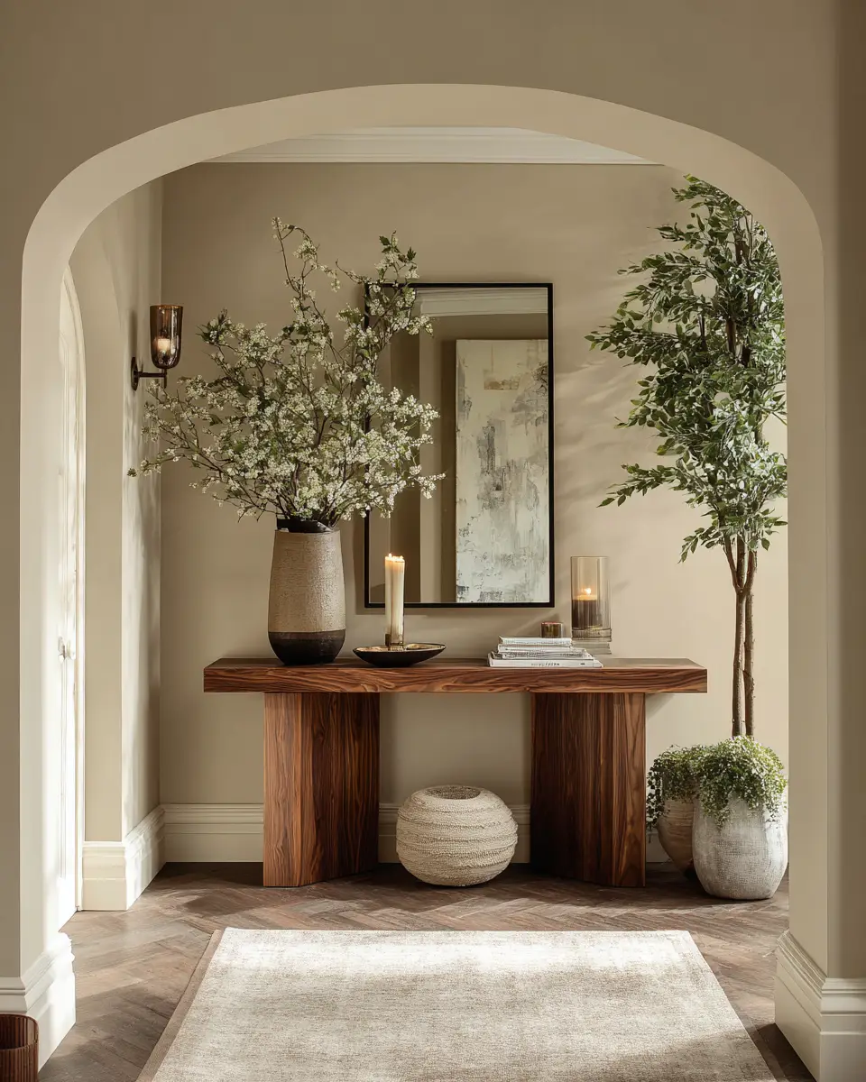 Warm Contemporary Entryway Decor Ideas