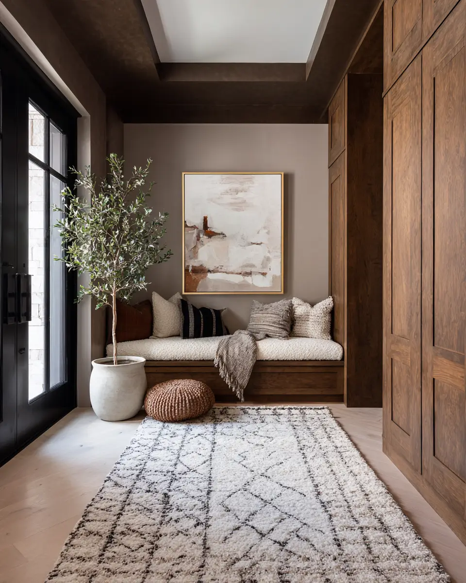 Warm Contemporary Entryway Decor Ideas